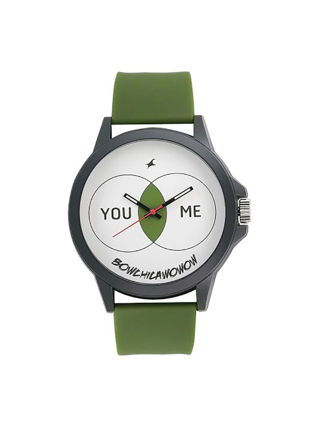 Fastrack Unisex White Printed Dial & Green Straps Analogue Watch 38024PP29 Price in India