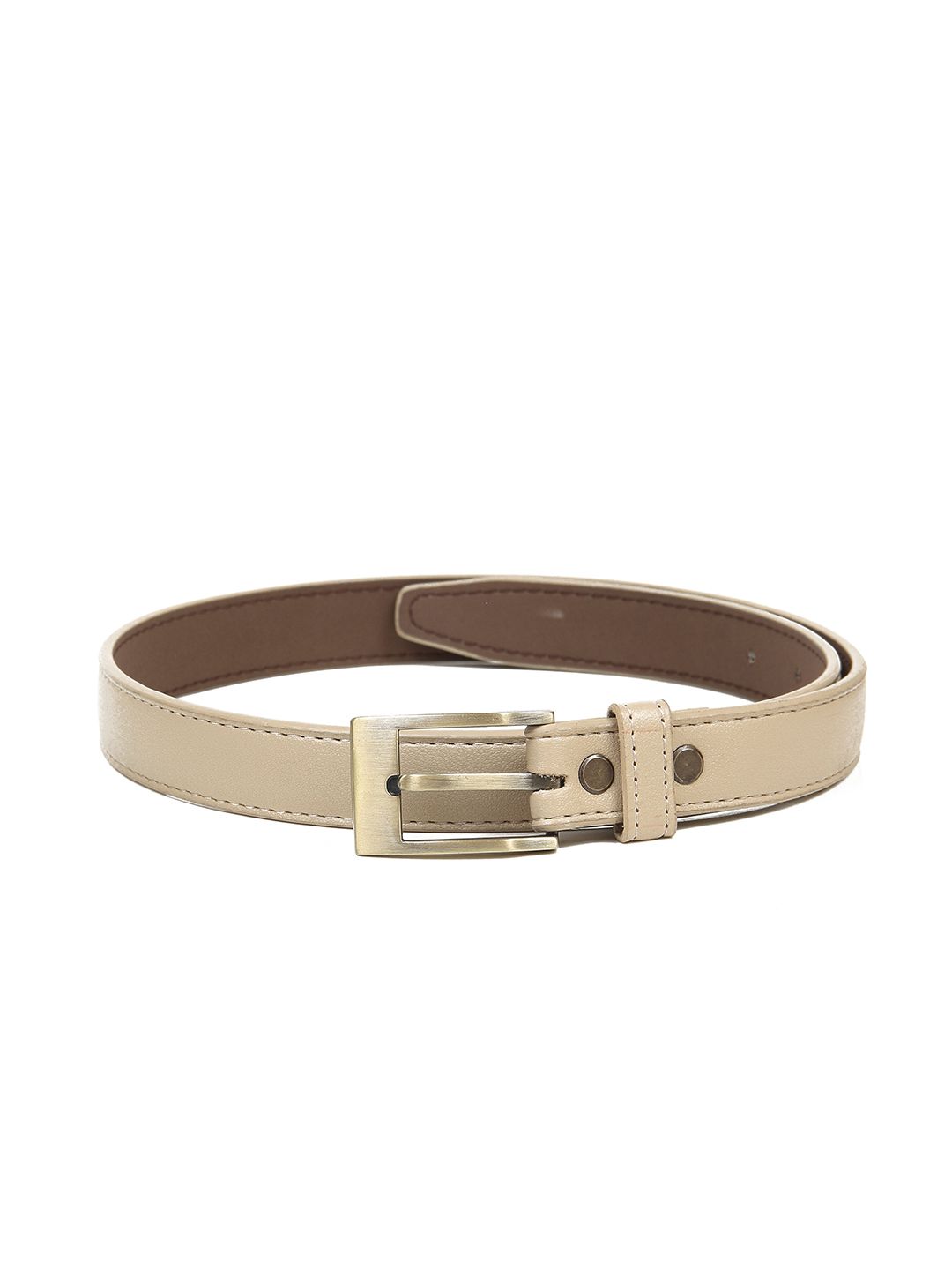 Calvadoss Women Camel Brown Solid Belt Price in India