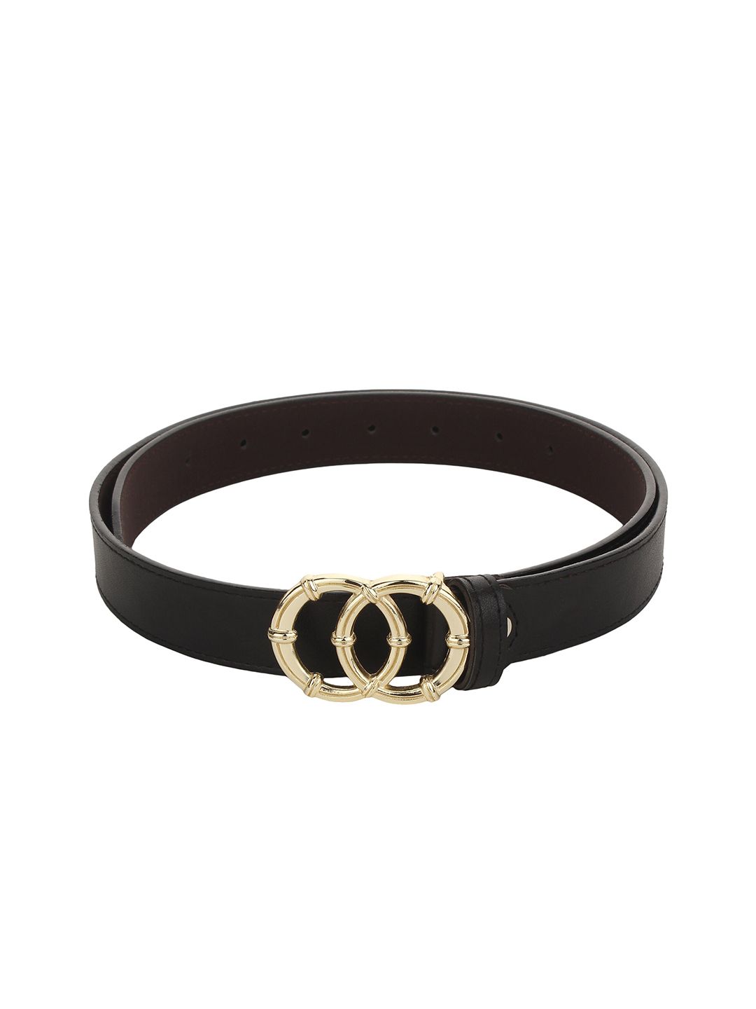 Calvadoss Women Black Solid Belt Price in India