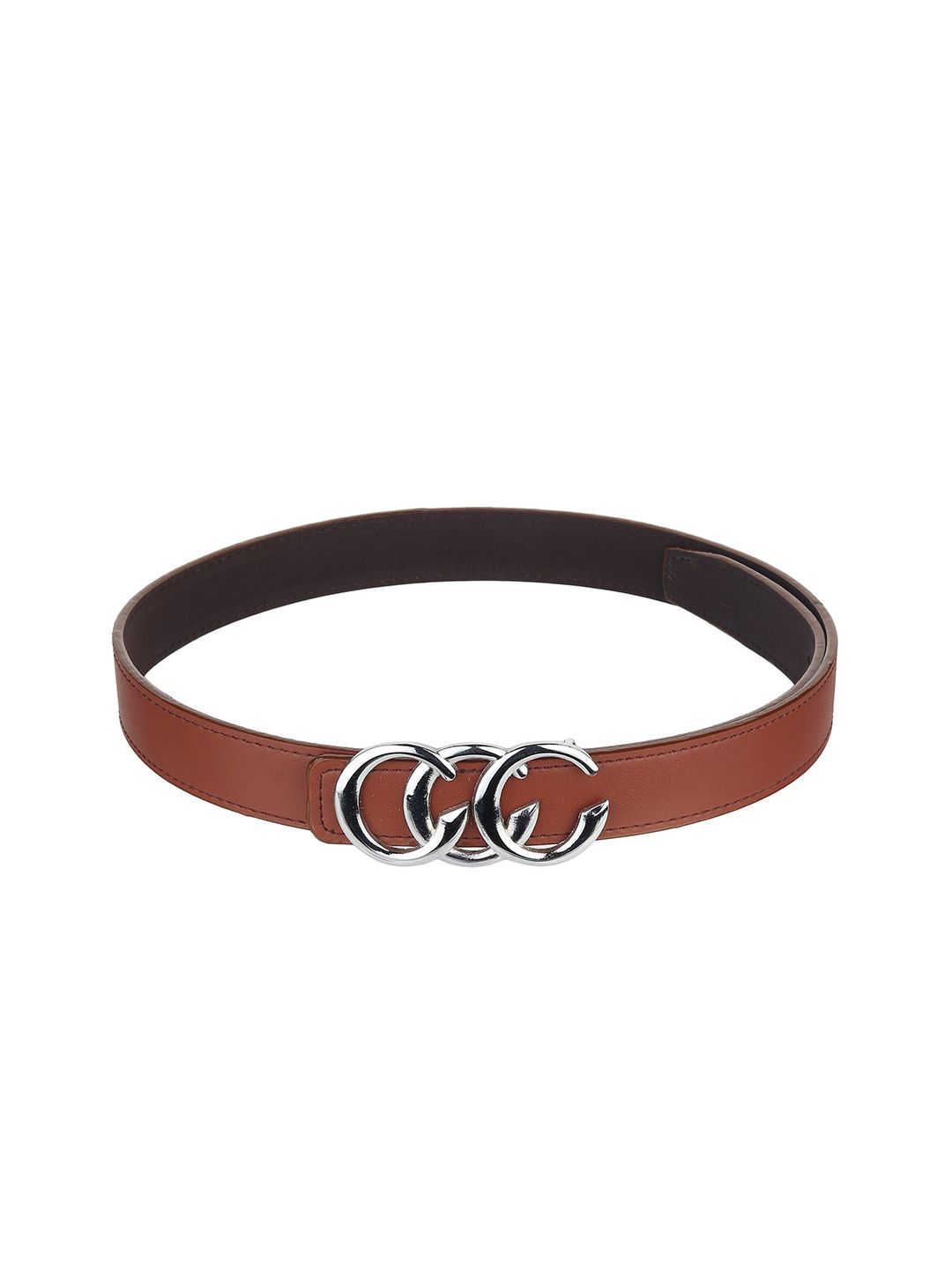 Calvadoss Women Brown Solid Belt Price in India