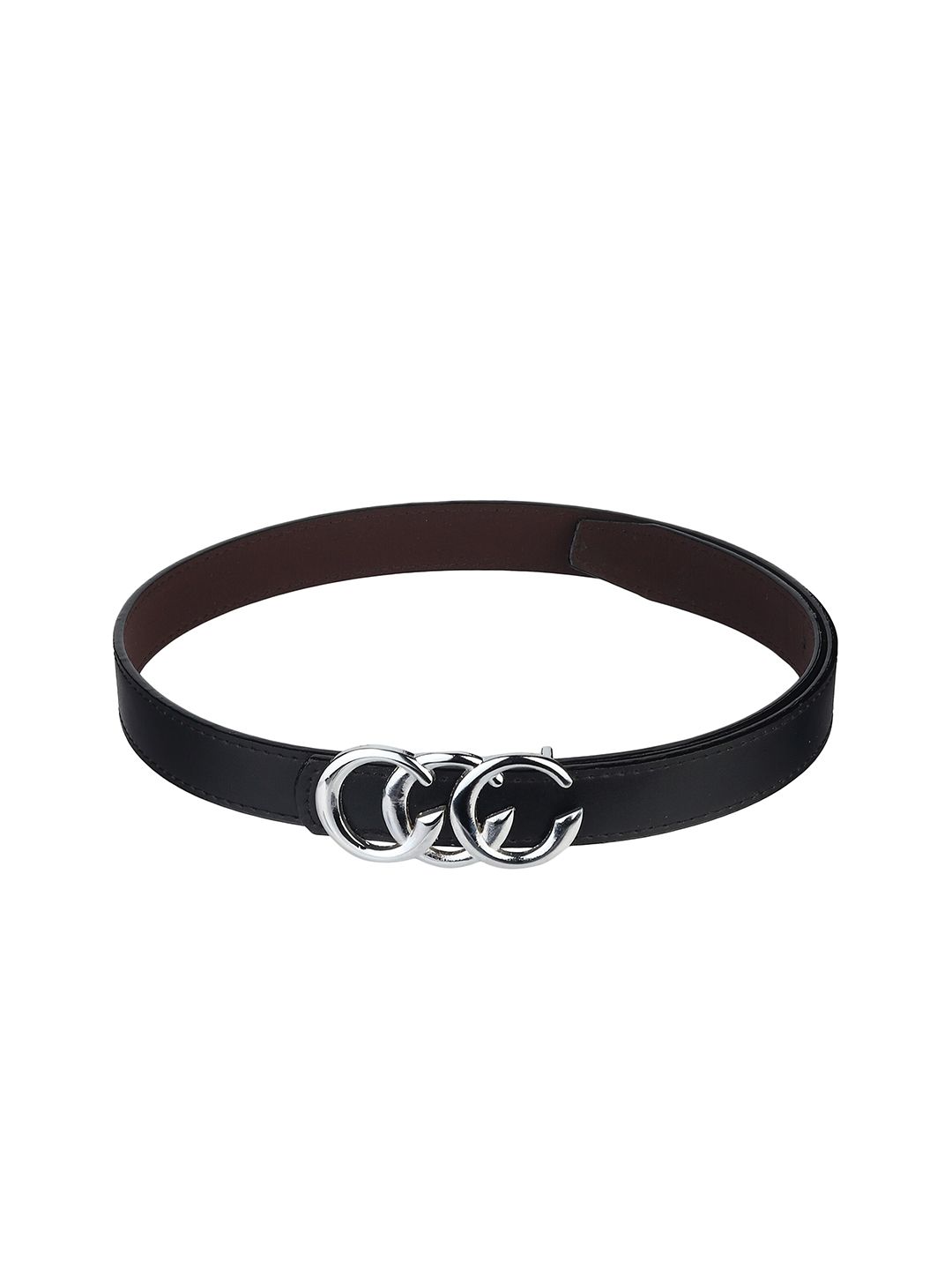 Calvadoss Women Black Solid Belt Price in India