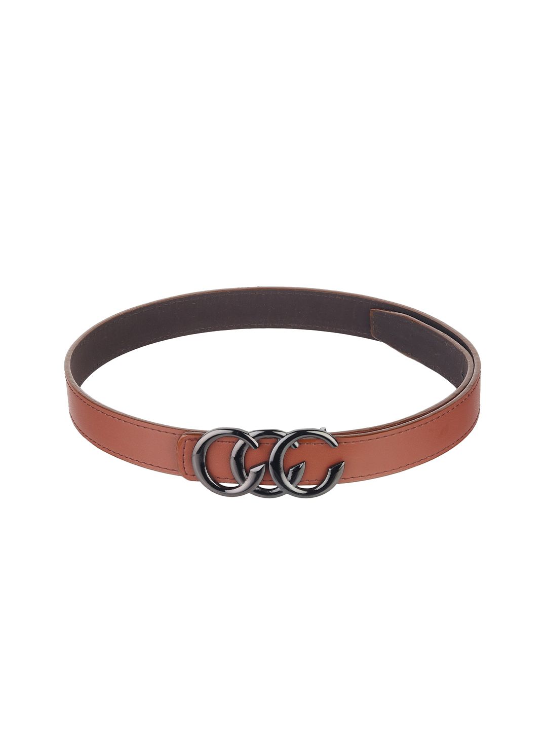 Calvadoss Women Brown Solid Belt Price in India