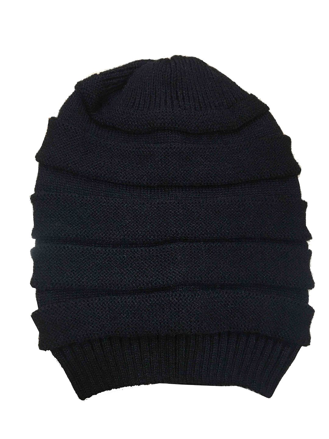 Gajraj Unisex Black Slouchy Beanie Price in India