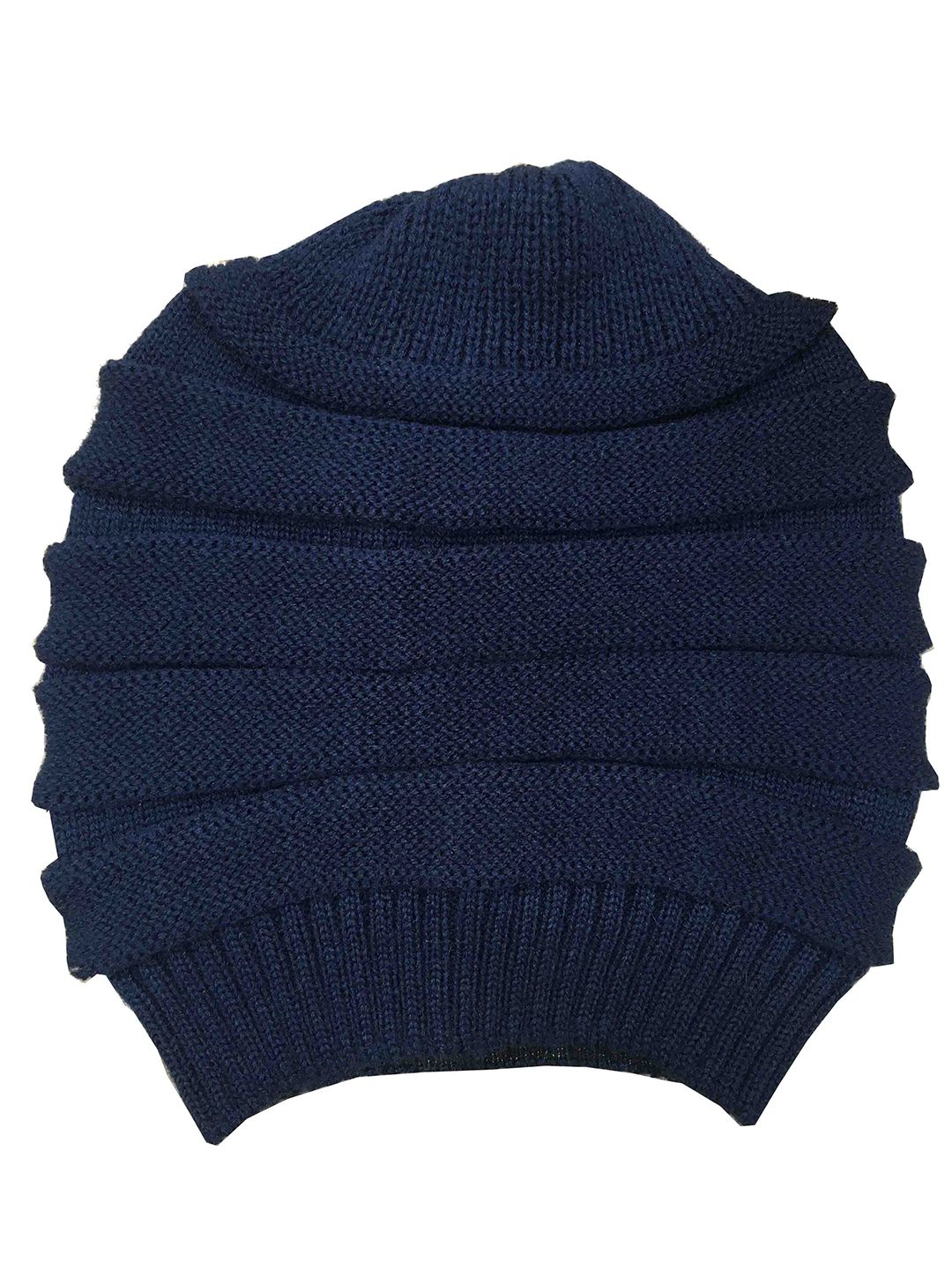 Gajraj Unisex Navy Blue Slouchy Beanie Price in India