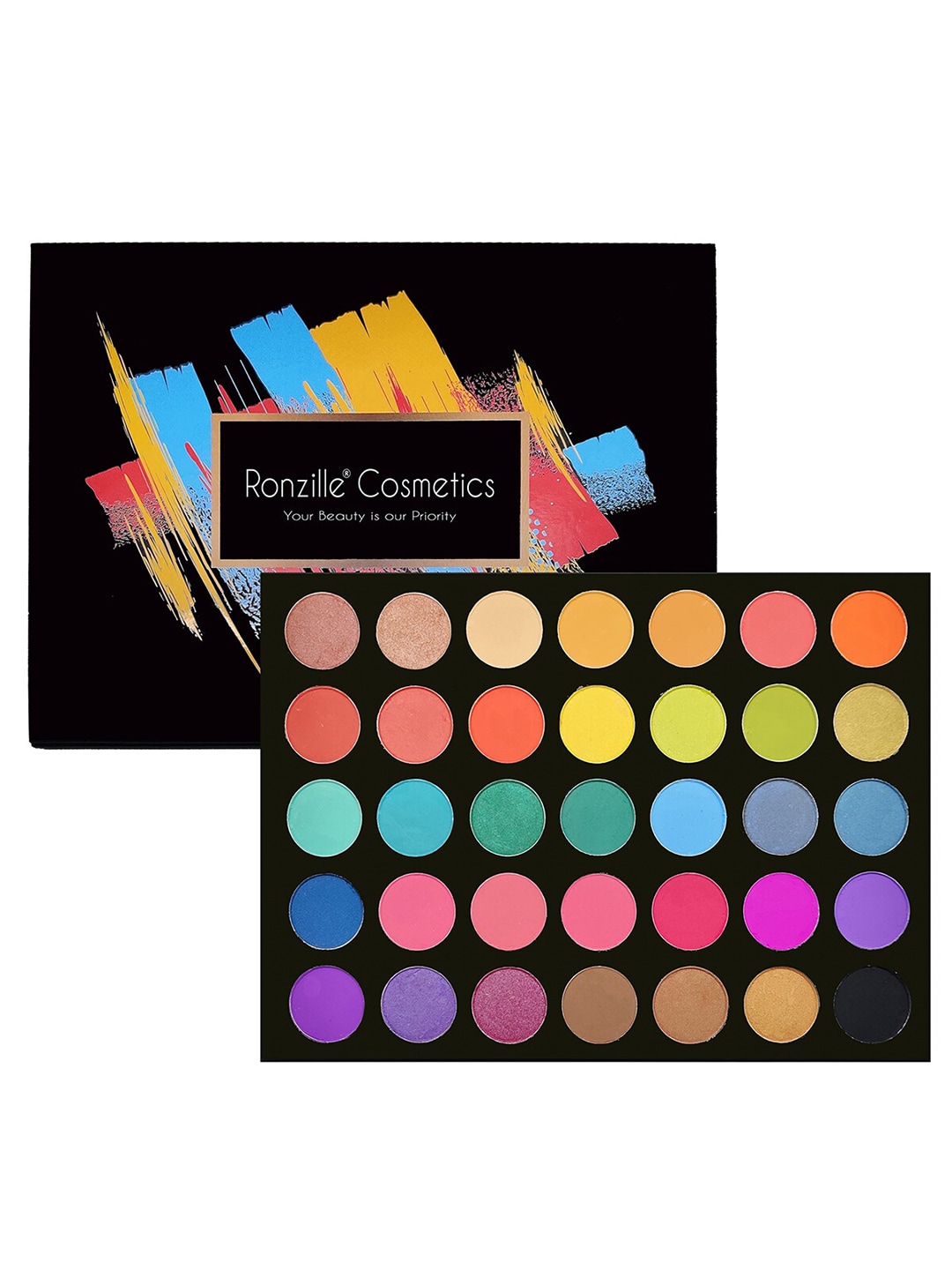 Ronzille 35 colors professional eyeshadow Palette Price in India
