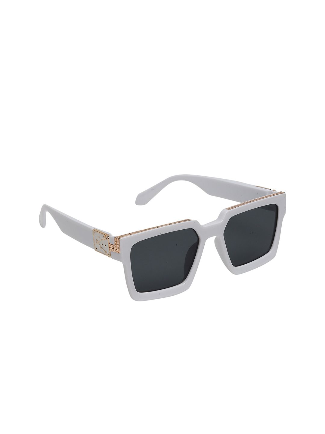 Swiss Design Grey Lens & White Wayfarer Sunglasses with UV Protected Lens SDSG-EDDY-07 Price in India