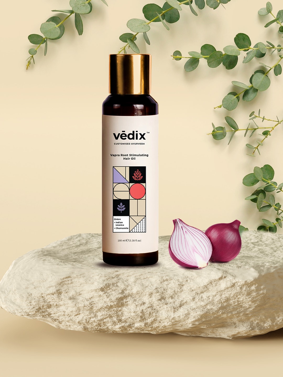 VEDIX Customized Ayurvedic Vapra Root Stimulating Hair Oil for Dry Scalp-Wavy Hair Price in India