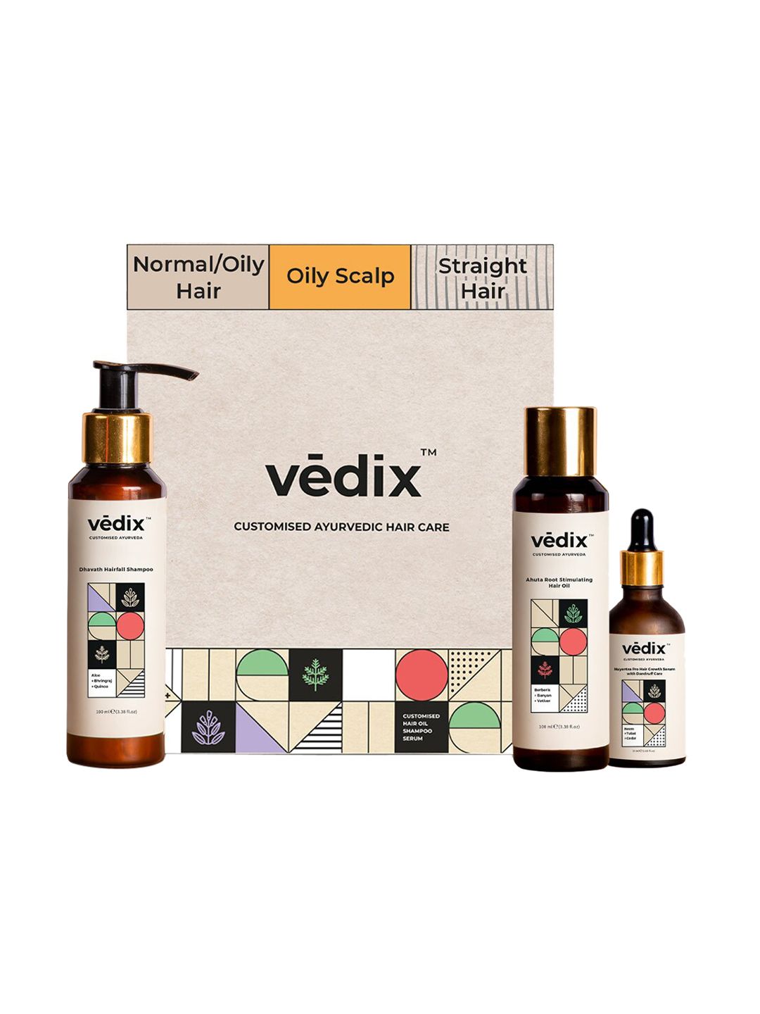 VEDIX Womens Customized Hair Fall Control Normal/Oily Hair Hair- Oily Scalp+Straight Hair Price in India