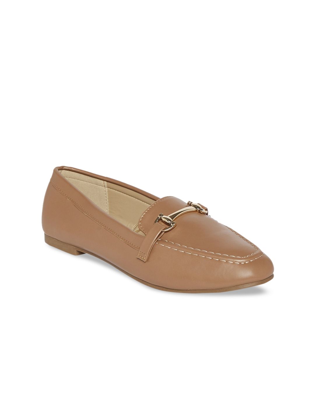 Forever Glam by Pantaloons Women Brown PU Loafers Price in India