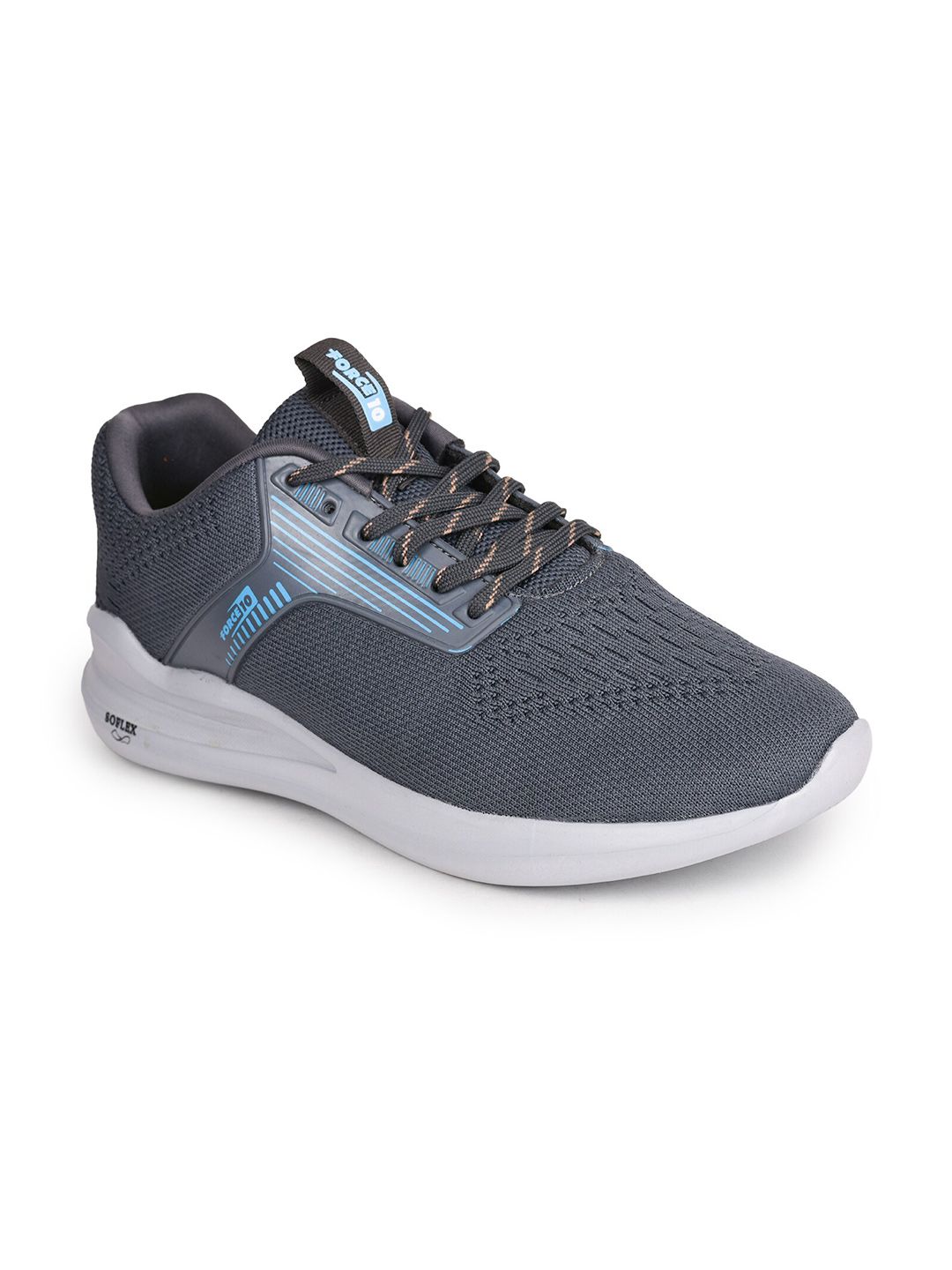 Liberty Men Grey Mesh Walking Non-Marking Shoes
