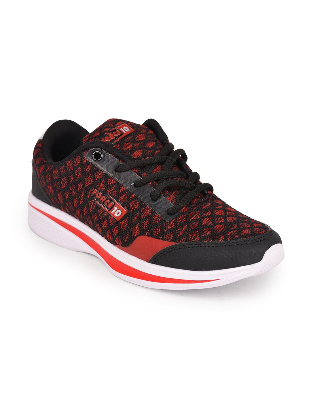 Liberty Women Red & Black Sports Shoes Price in India