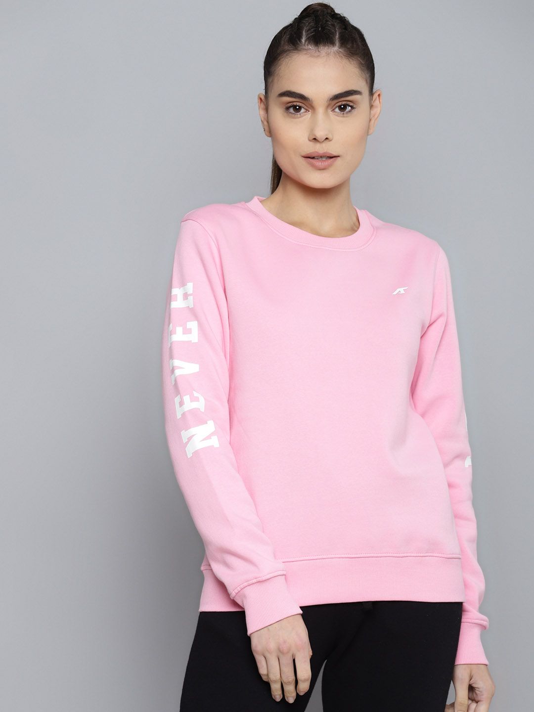 Alcis Women Pink Printed Sweatshirt Price in India