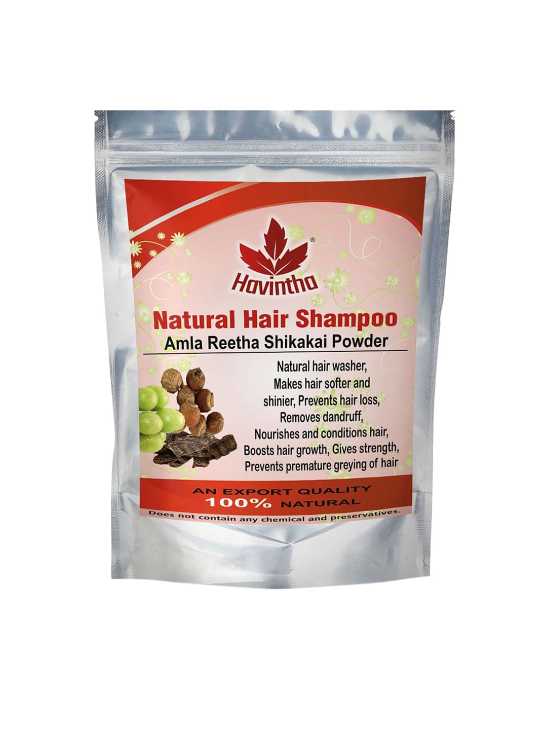 Havintha Green Natural Hair Shampoo with Amla, Reetha and Shikakai Powder Price in India