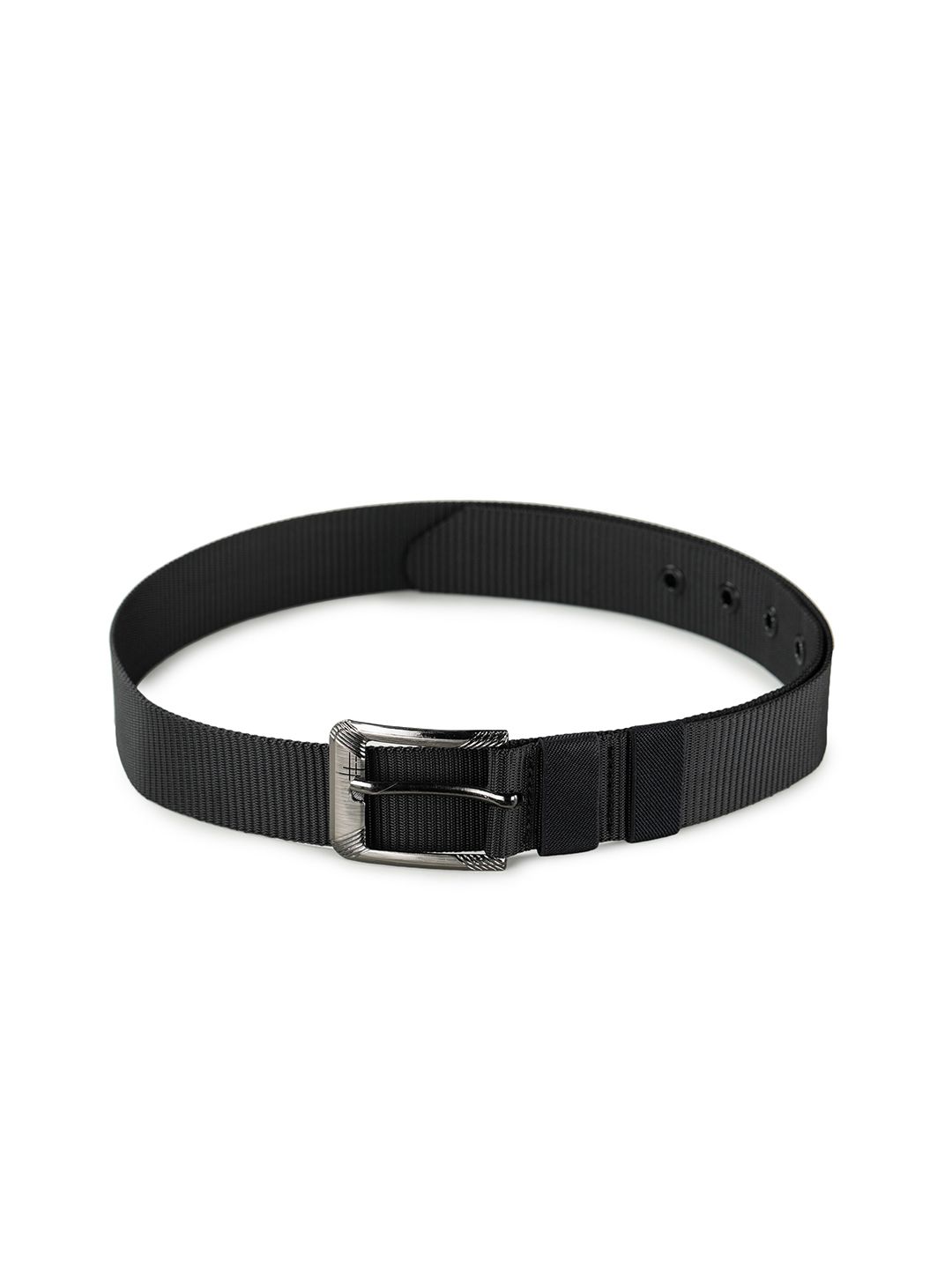 Calvadoss Women Black Woven Design Canvas Belt Price in India