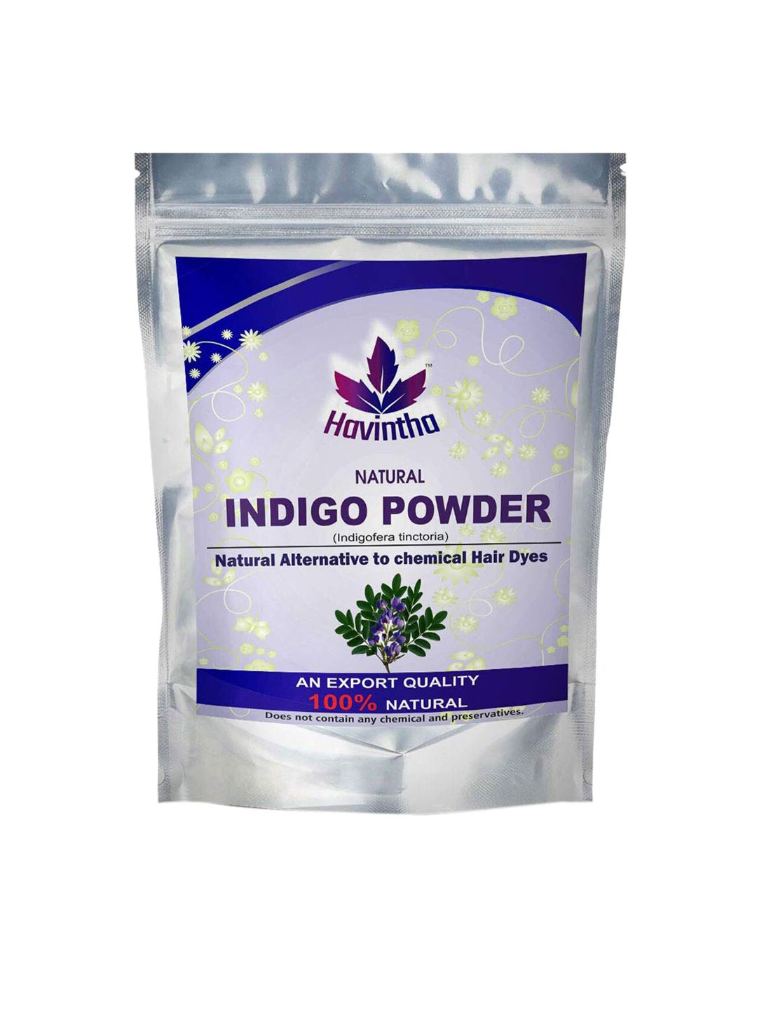 Havintha Black Indigo Powder for Hair & Beard Colour (Indigofera Tinctoria) Price in India