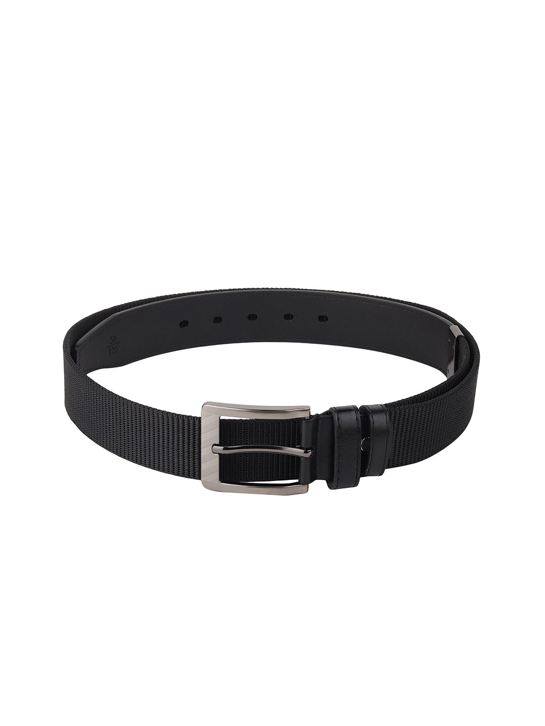 Calvadoss Women Black Striped Canvas Belt Price in India