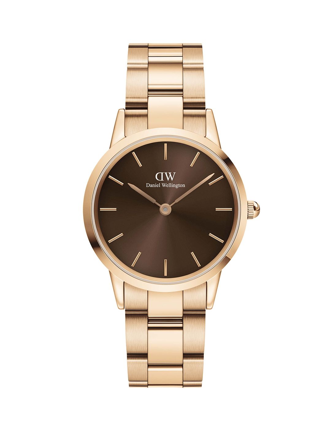 Daniel Wellington Women Brown Dial & Rose Gold-Plated Analogue Watch DW00100462 Price in India