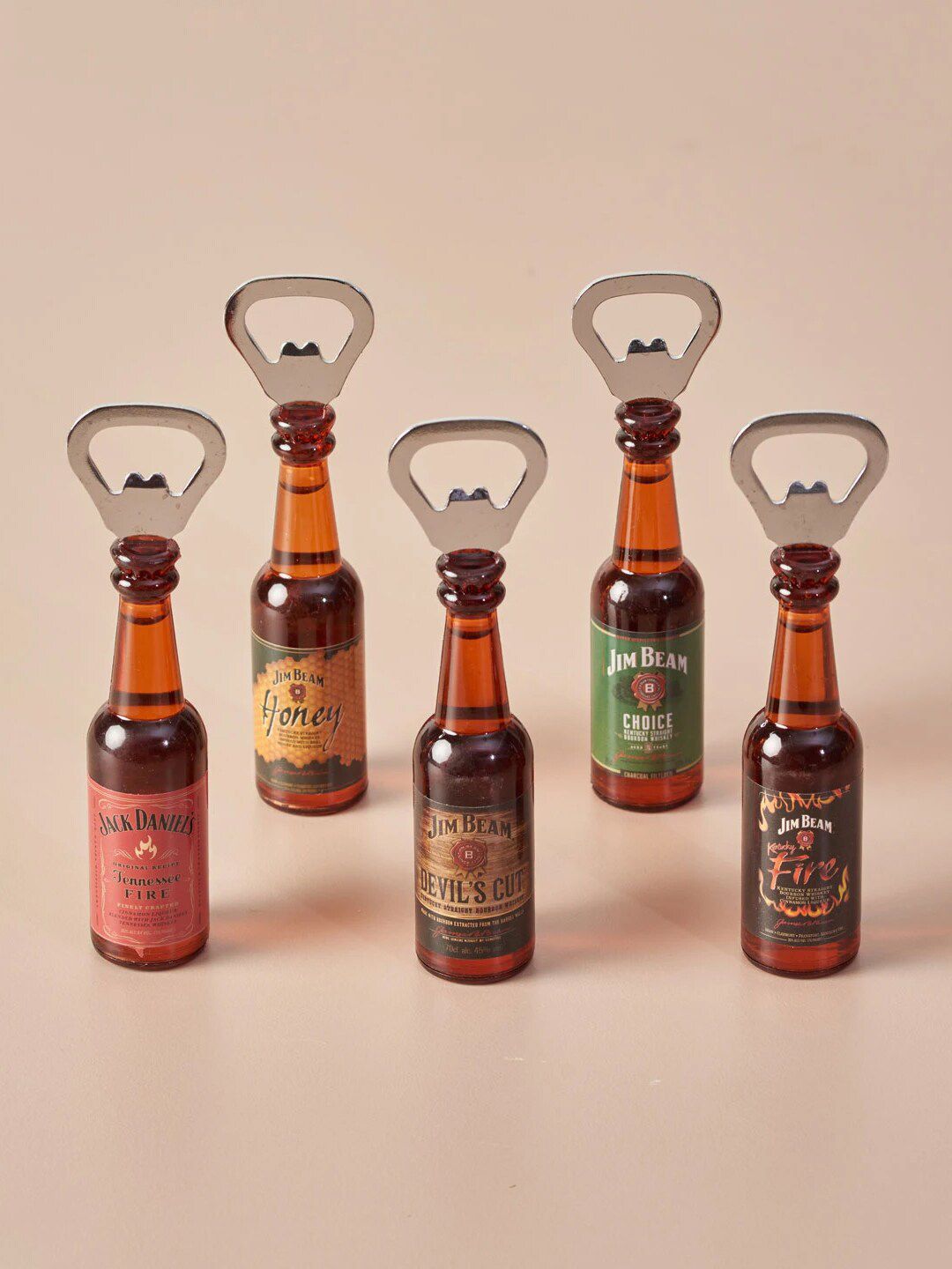 THEDECORKART Set Of 5 Assorted Old School Bottle Fridge Magnets Cum Openers Price in India