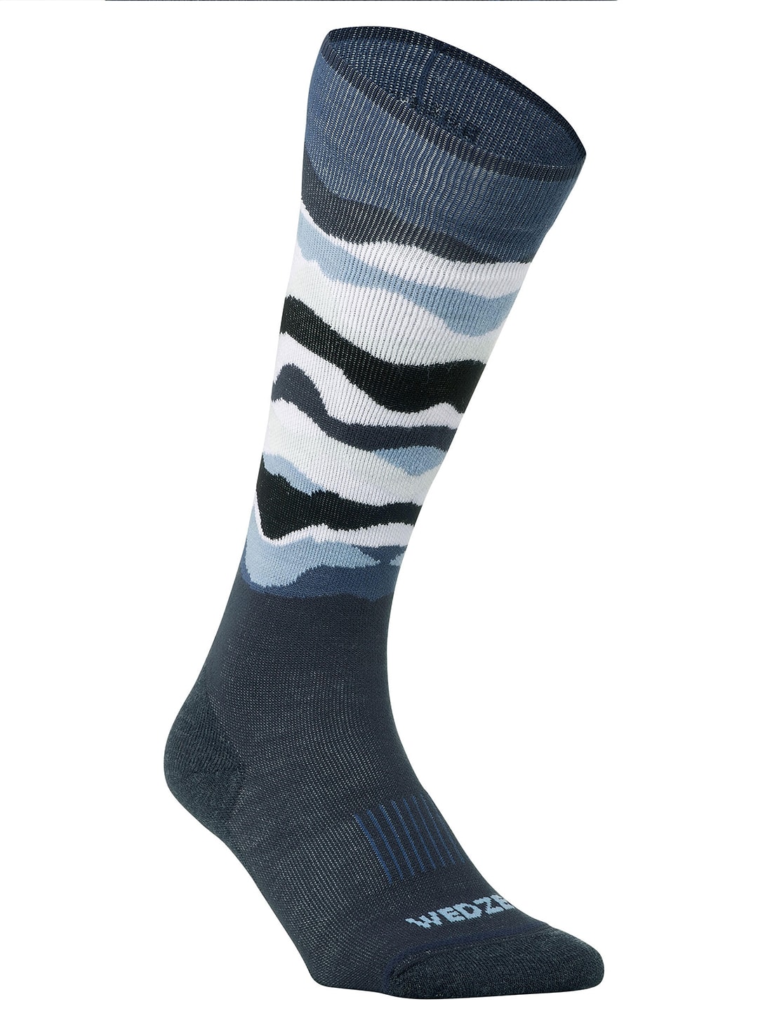 WEDZE By Decathlon Unisex Grey Colourblocked Ski Socks Price in India