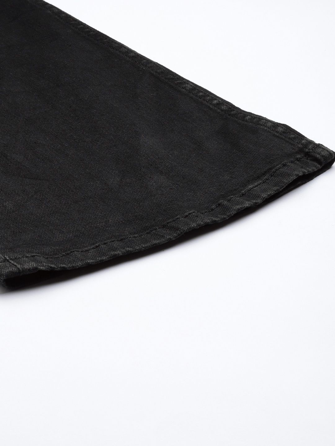 Black Mid-Rise Bootcut Clean Look Regular Stretchable Jeans