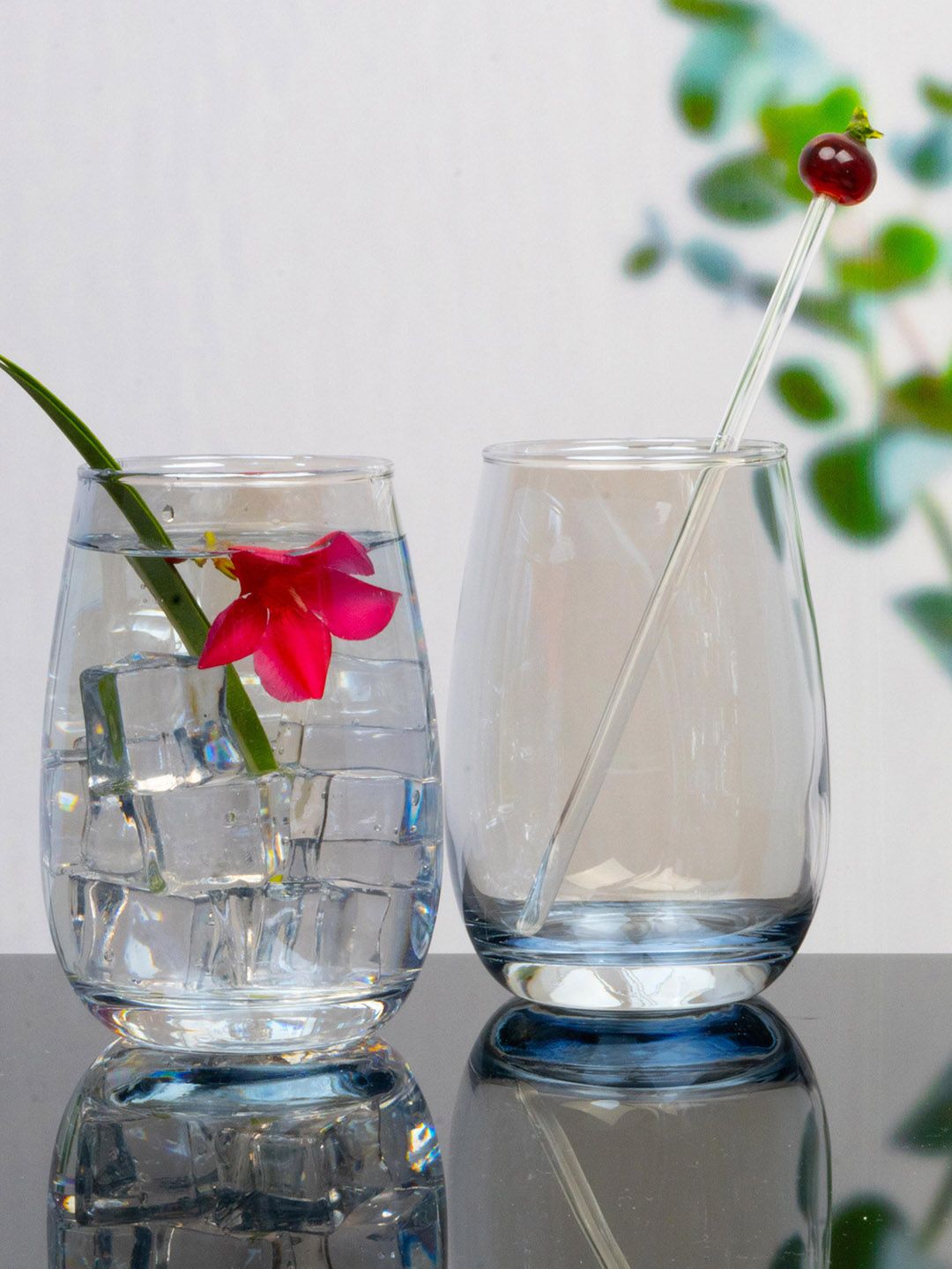 GOODHOMES Set Of 6 Transparent Glass Tumblers Price in India