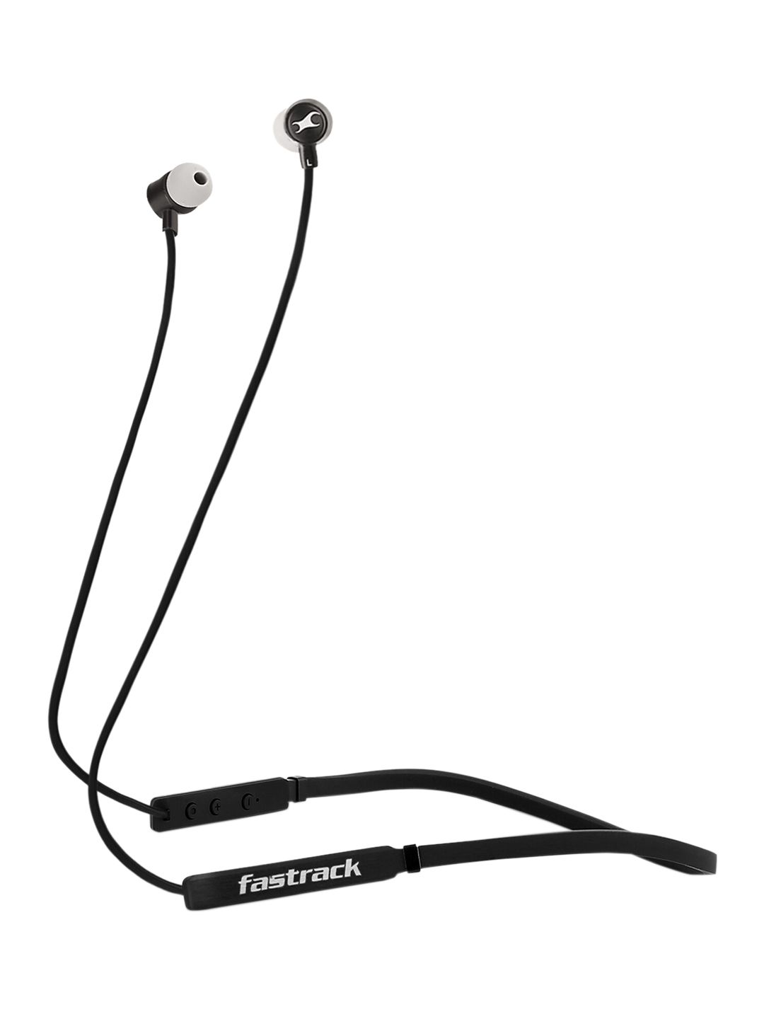 Fastrack Unisex Black Solid Wireless In Ear Headphones Price in India