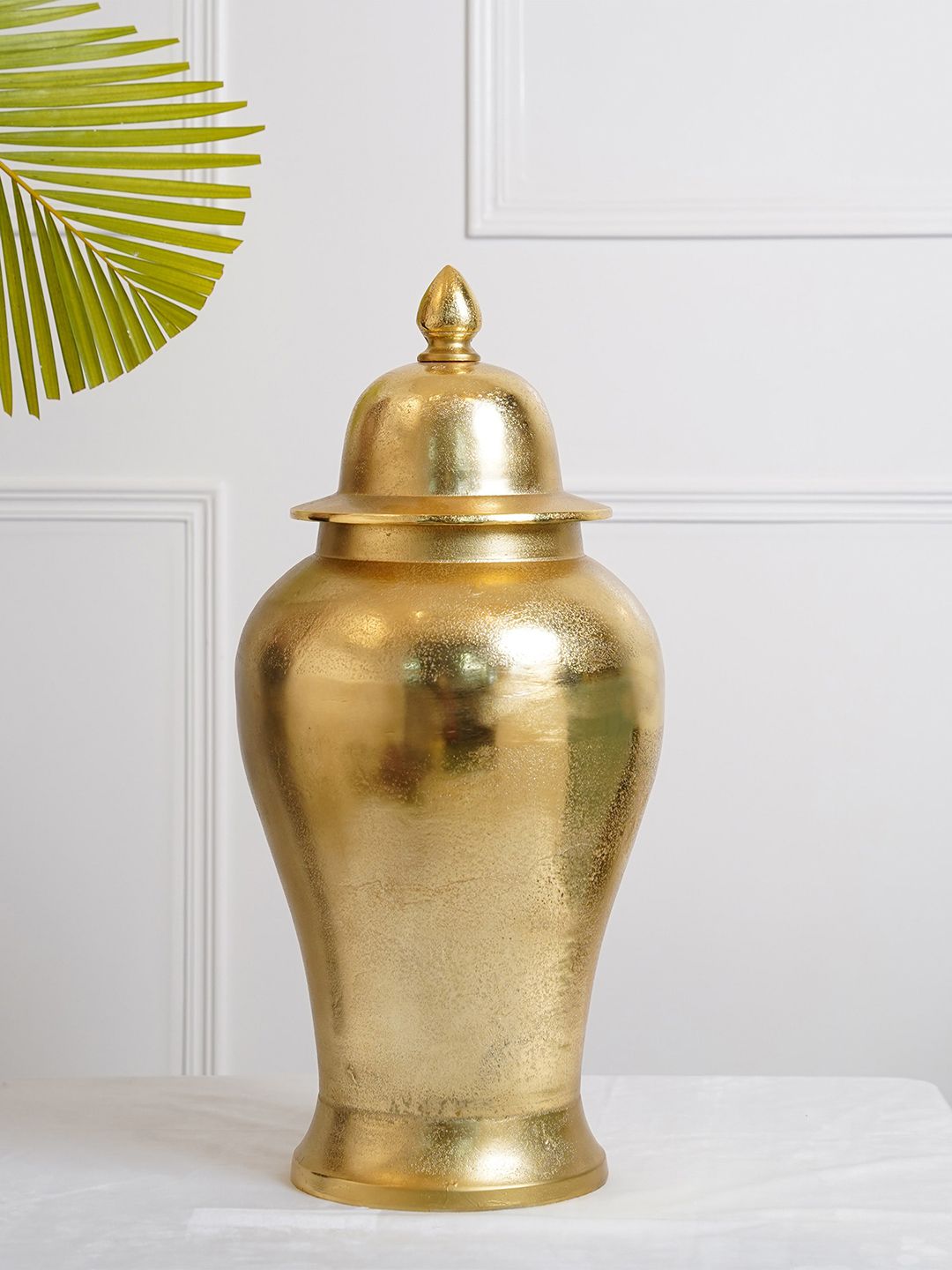 Folkstorys Gold-Toned Miracle Flower vase Price in India