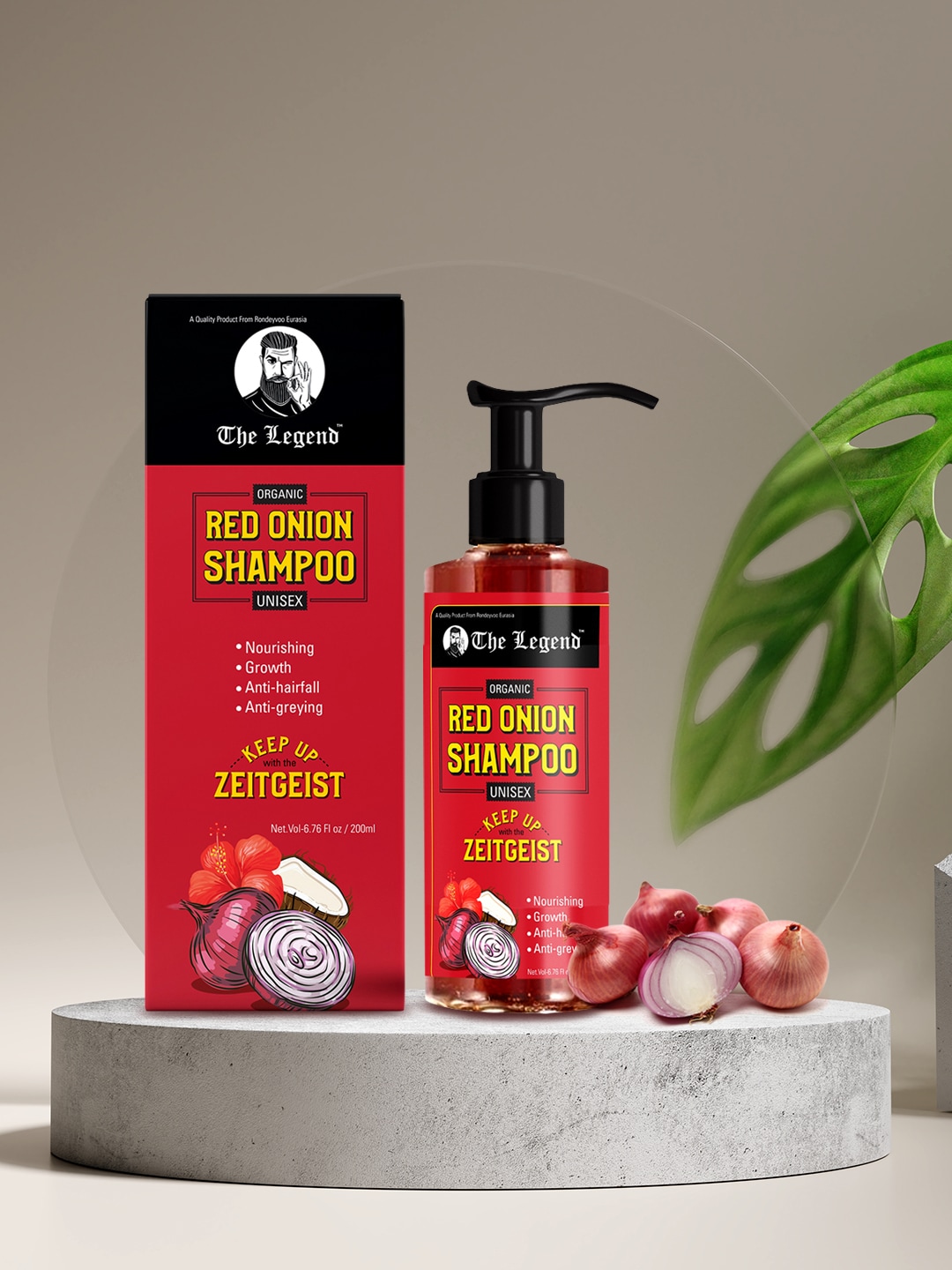 The Legend Organic Red Onion Shampoo - 200ml Price in India