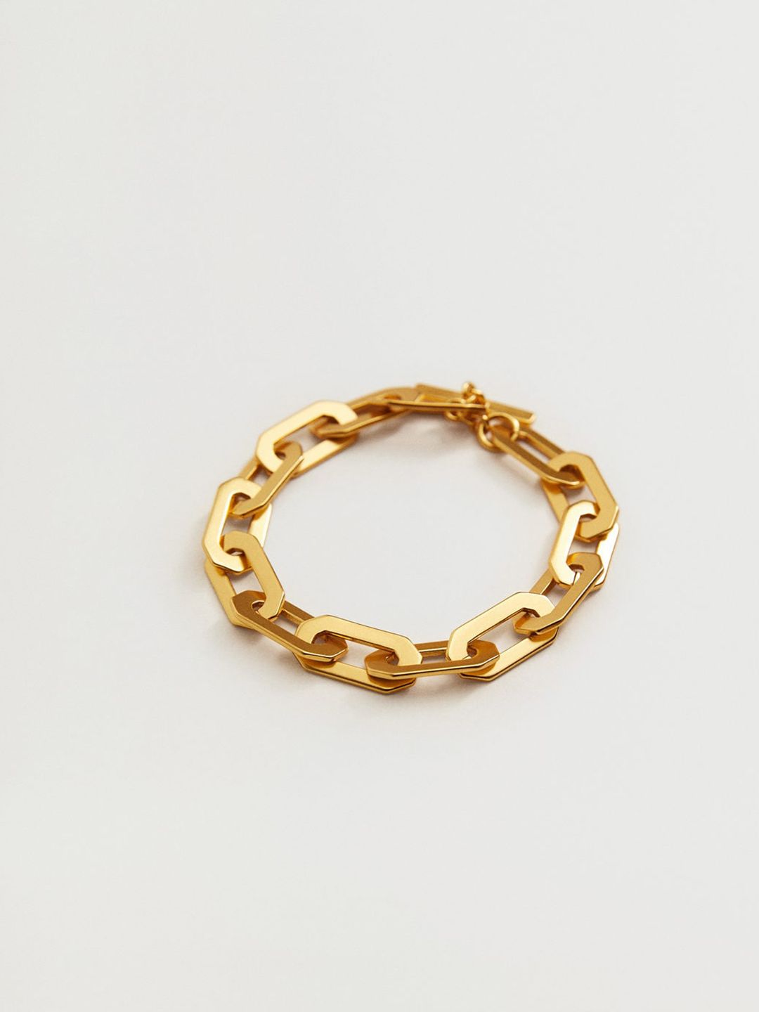 MANGO Women 24K Gold-Plated Link Bracelet Price in India