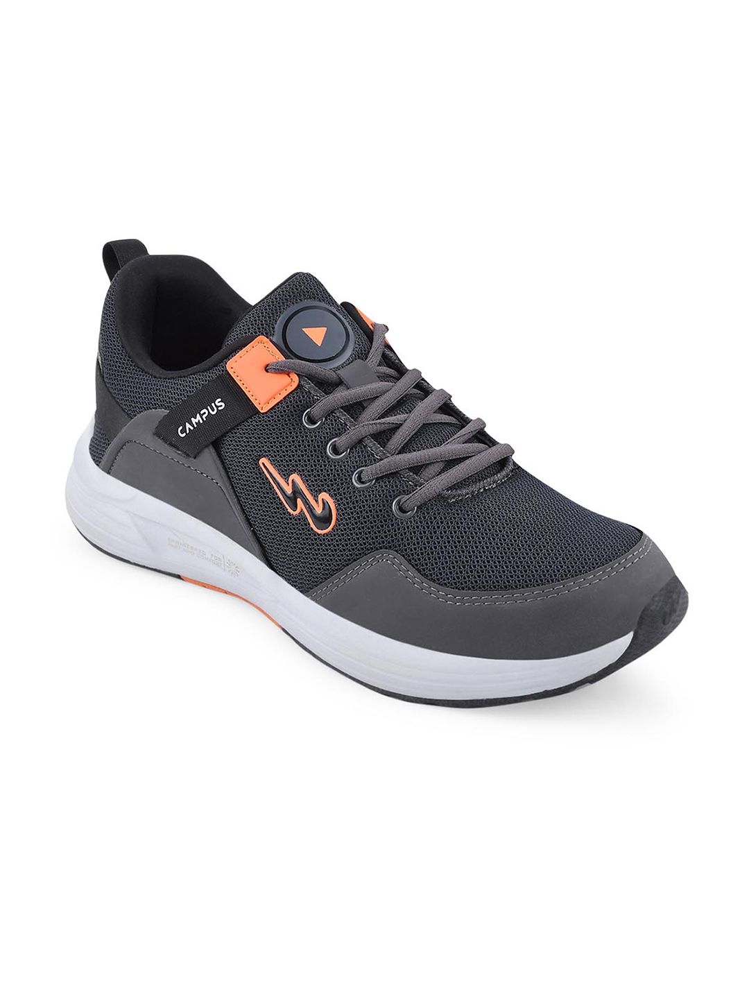 Campus Men Charcoal Mesh Running Shoes