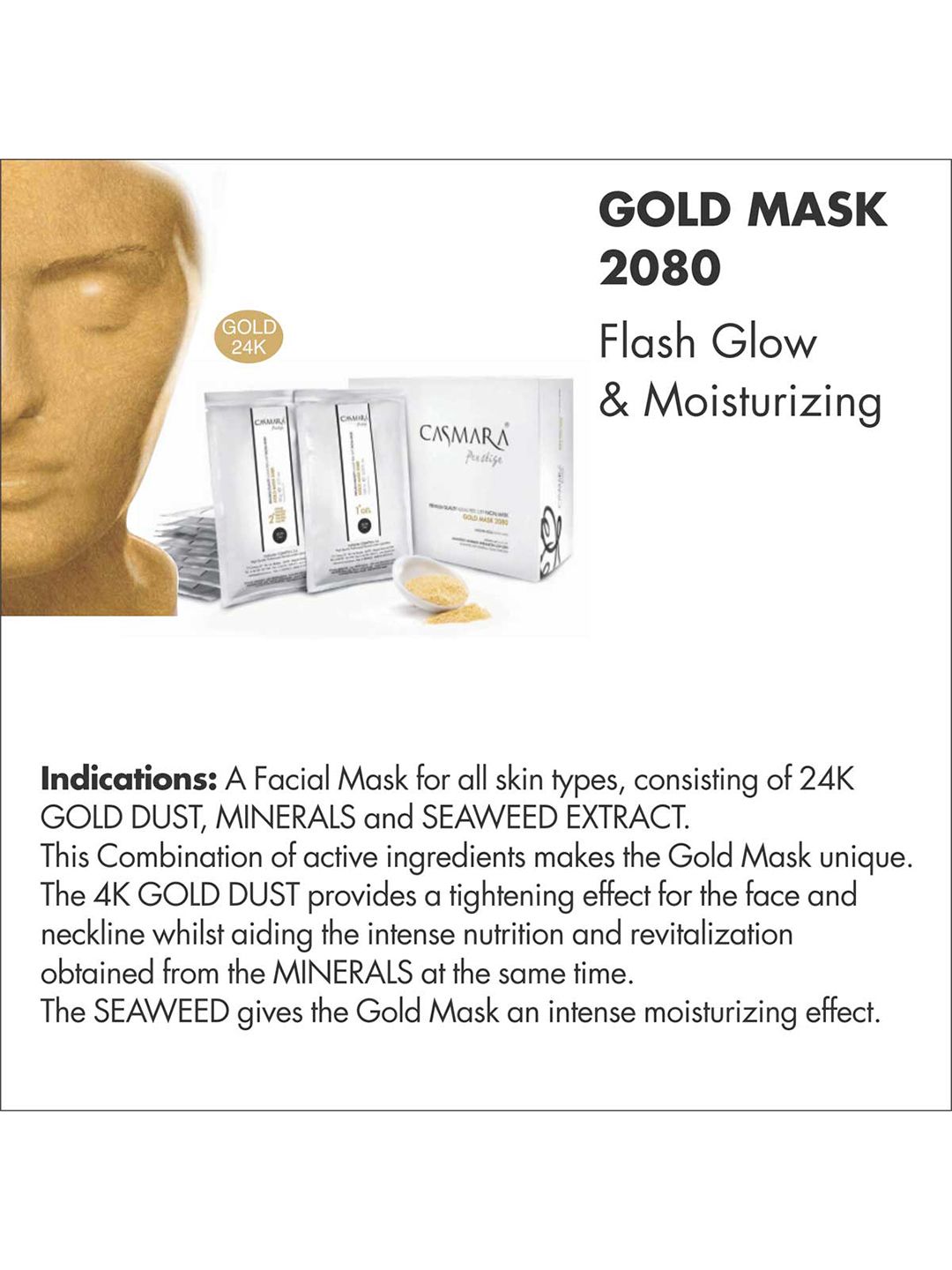 Buy CASMARA Gold Mask 2080 - Mask and Peel for Unisex 15286134