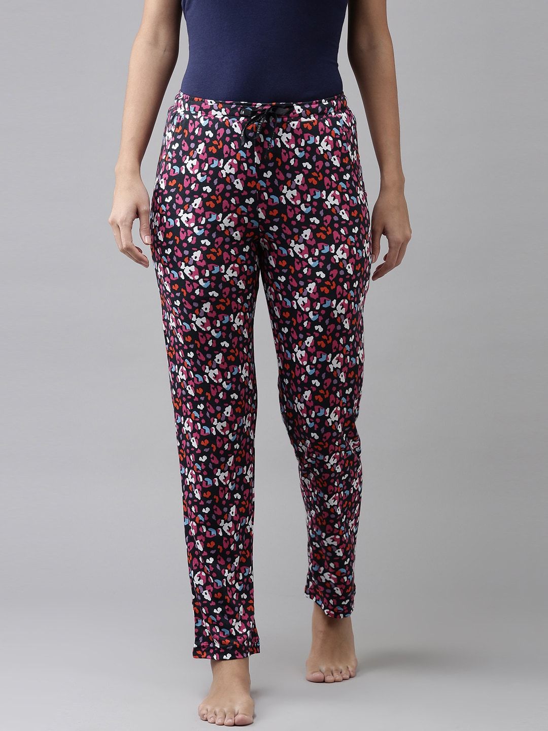 Van Heusen Women Multicoloured Printed Soft Lounge Pant Price in India