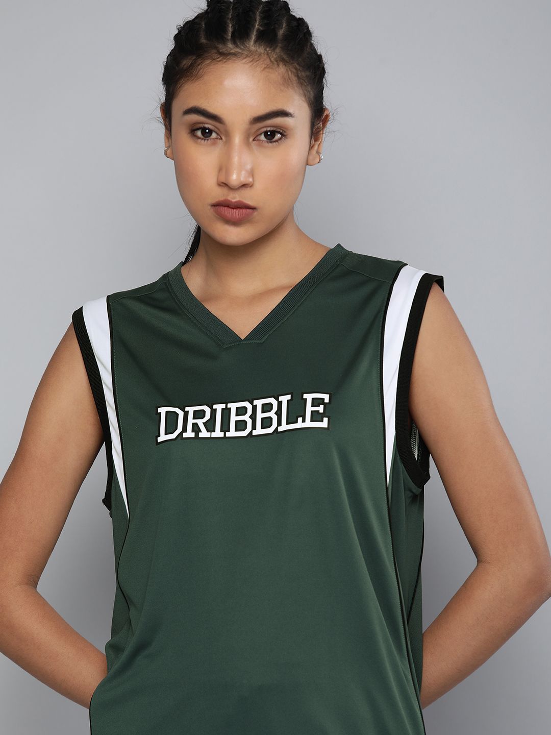 HRX By Hrithik Roshan Basketball Women Pine Rapid-Dry Typography Tshirts Price in India