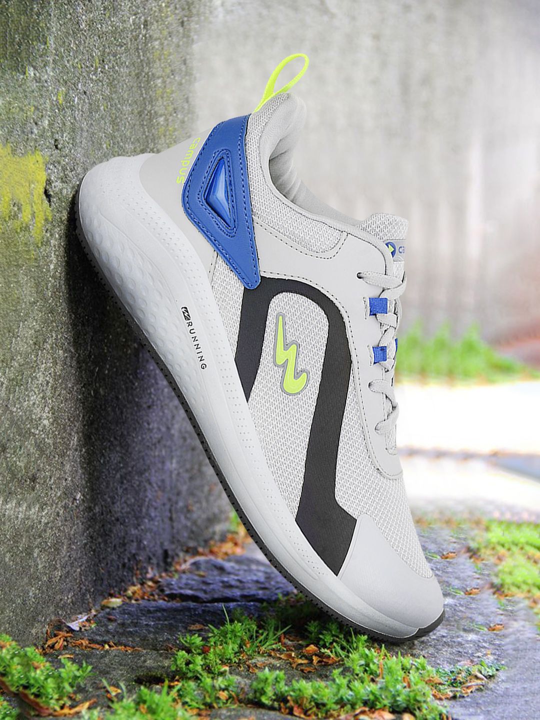 Campus Men Grey Mesh Running Shoes
