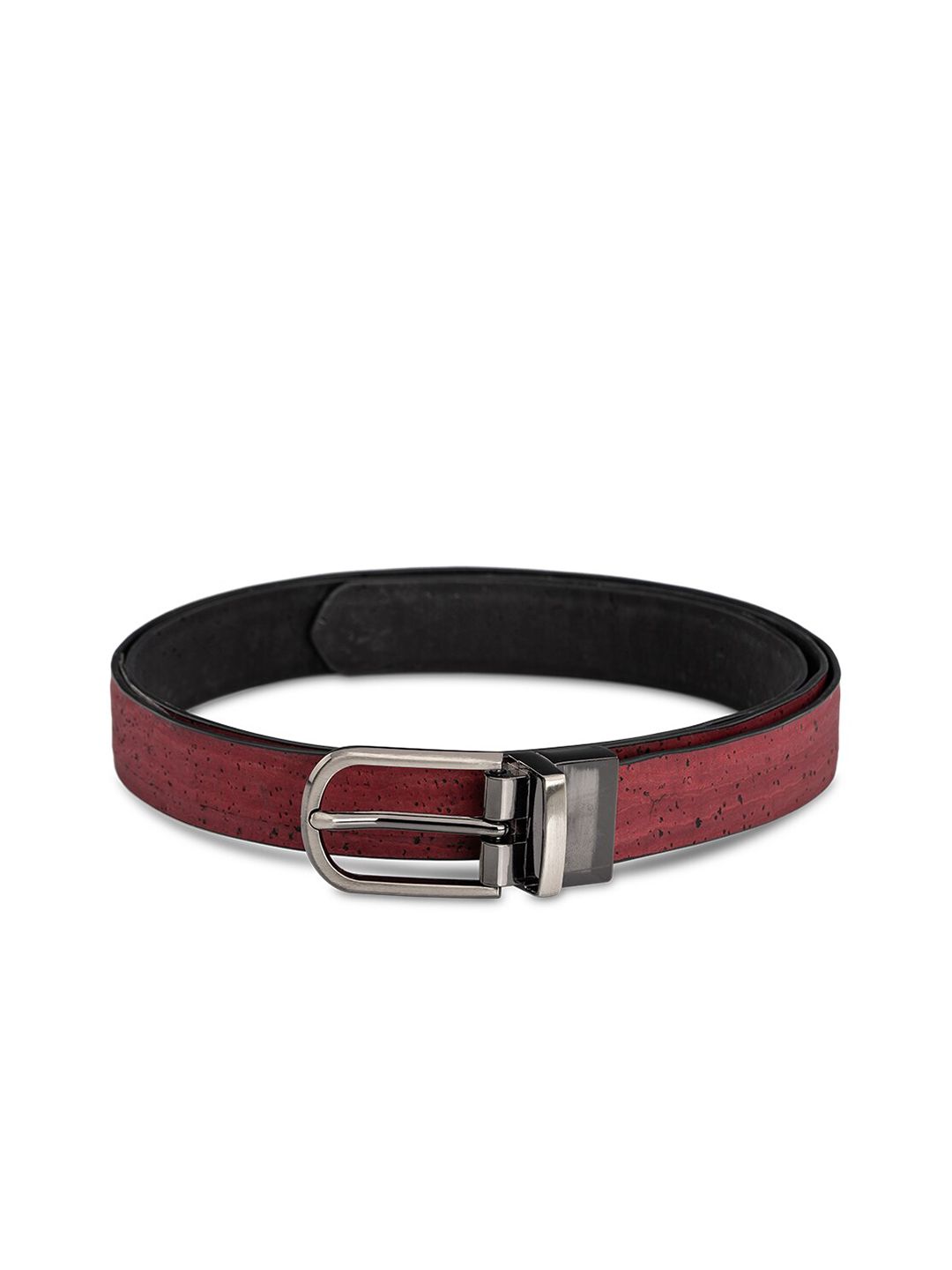 Beej Women Maroon & Black Printed Reversible Belt Price in India