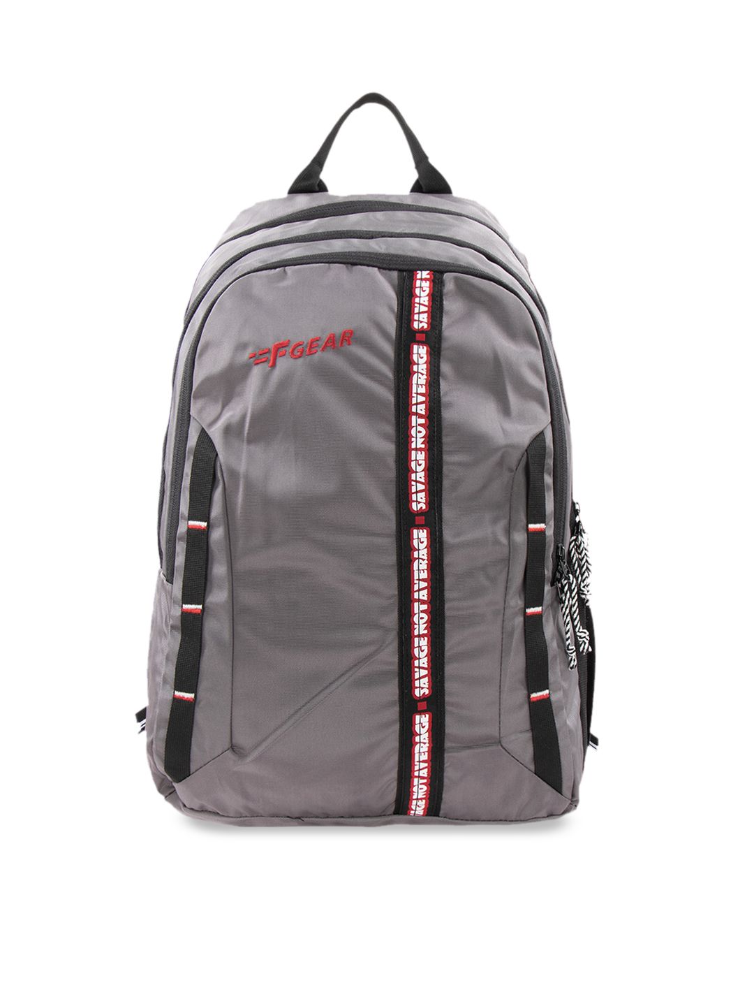 F Gear Unisex Grey Solid Backpack With Contrast Detail Price in India