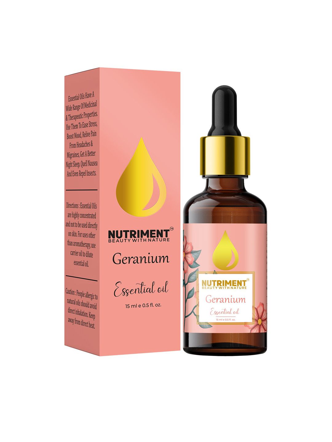 Nutriment Pink Geranium Essential Oil 15ml Price in India