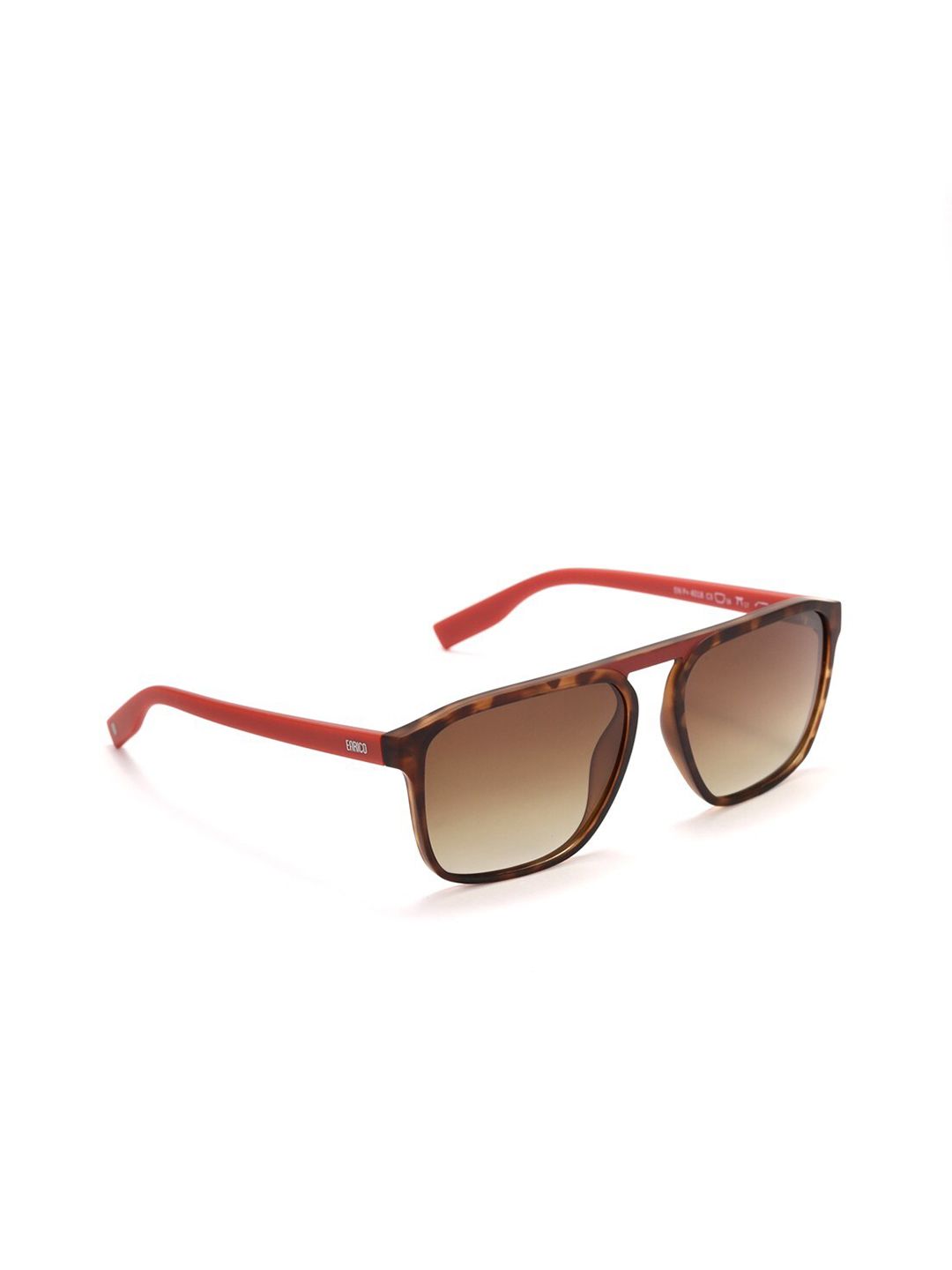 ENRICO Men Brown UV Protected Aviator Sunglasses EN P+ 4018 C3