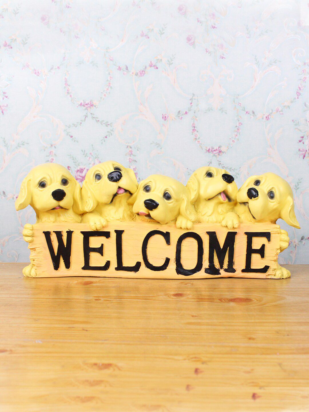 Wonderland Yellow Welcome Dogs statue Price in India