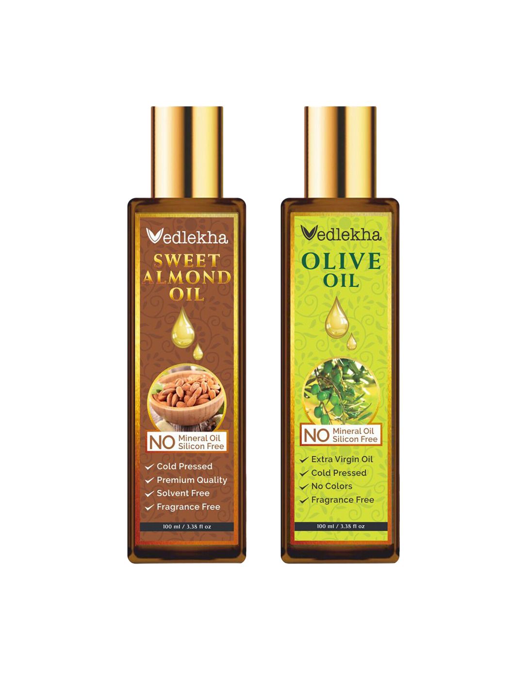 Vedlekha Set of 2 Almond & Olive Oil Price in India