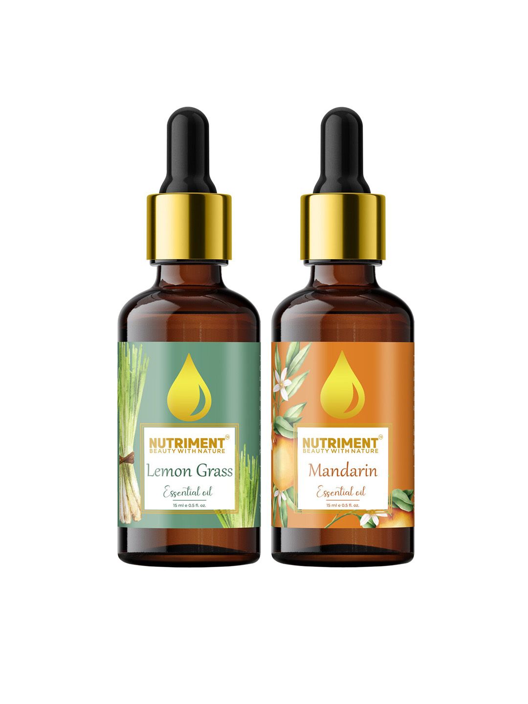 Nutriment Set of 2 Lemon Grass & Mandarin Essential Oil 15ml Price in India