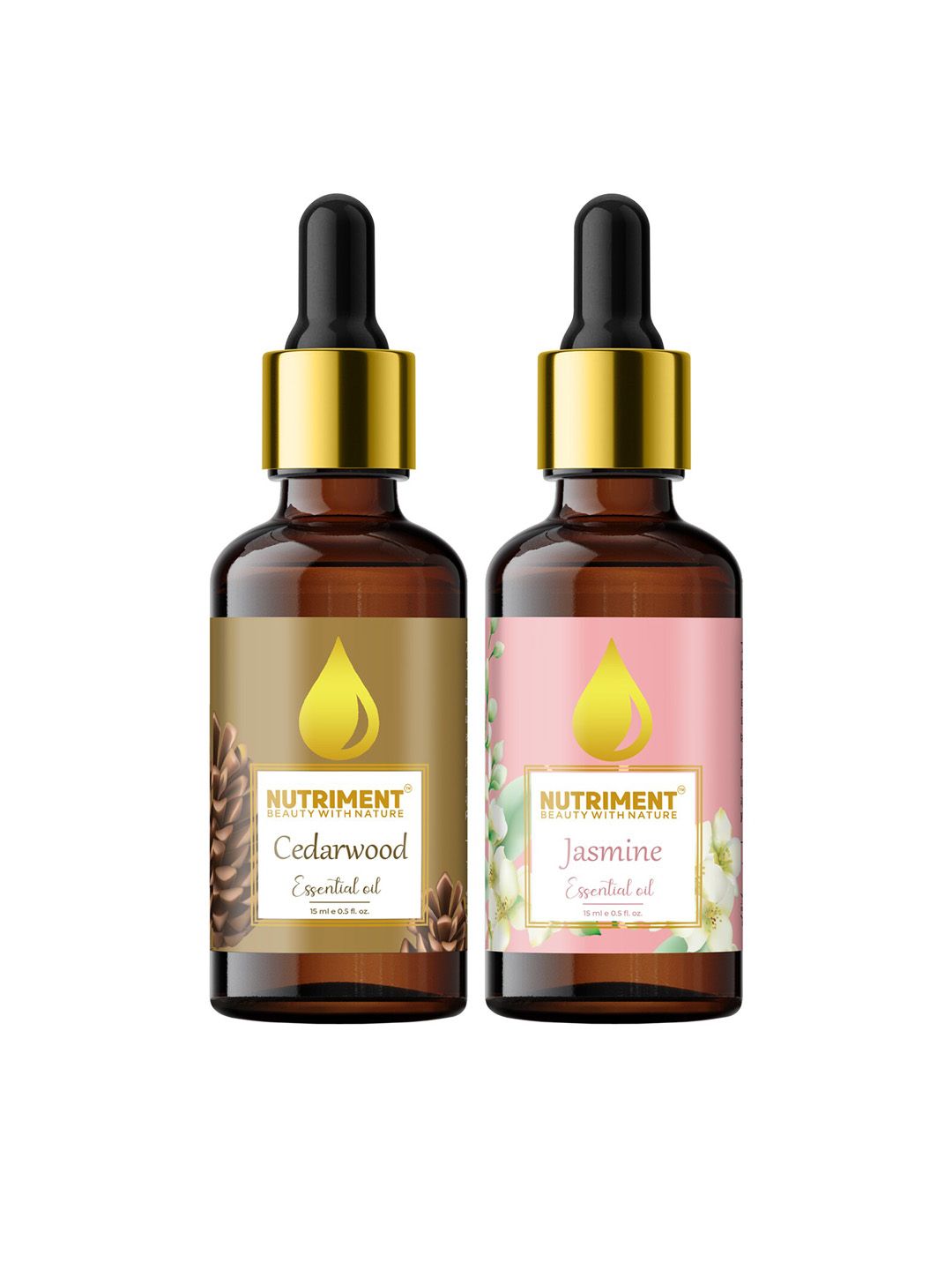 Nutriment Set of 2 Jasmine & Cedarwood Essential Oil 15ml Price in India