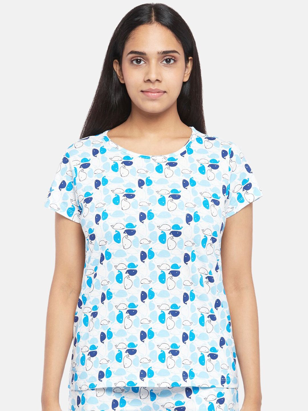 Dreamz by Pantaloons White Printed Lounge T-shirts Price in India