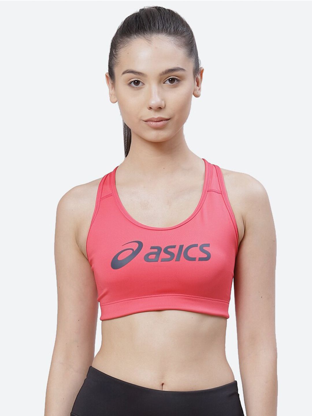 ASICS Women Pink Workout Bra Logo Price in India