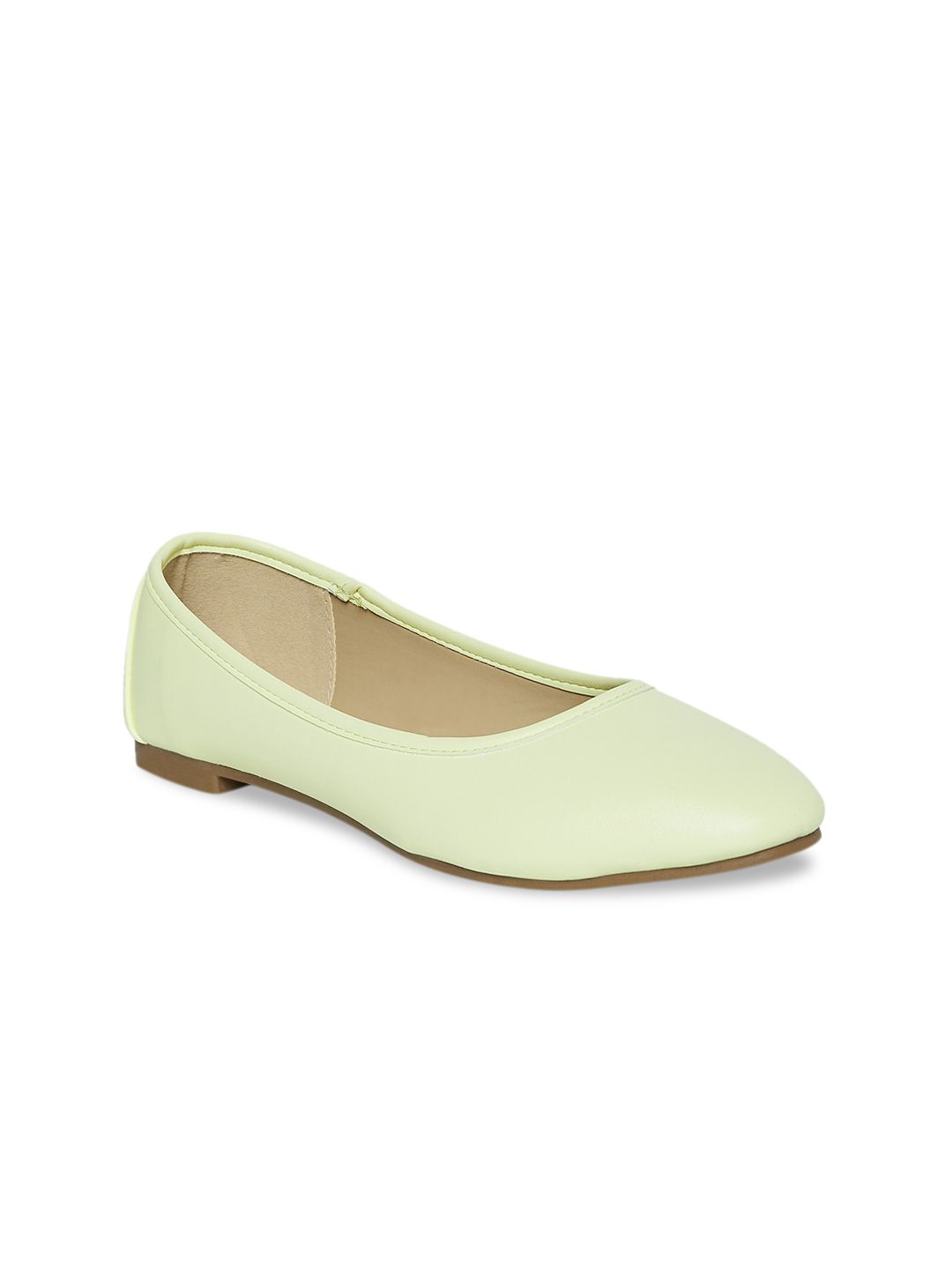 Forever Glam by Pantaloons Women Lime Green Ballerinas Flats Price in India