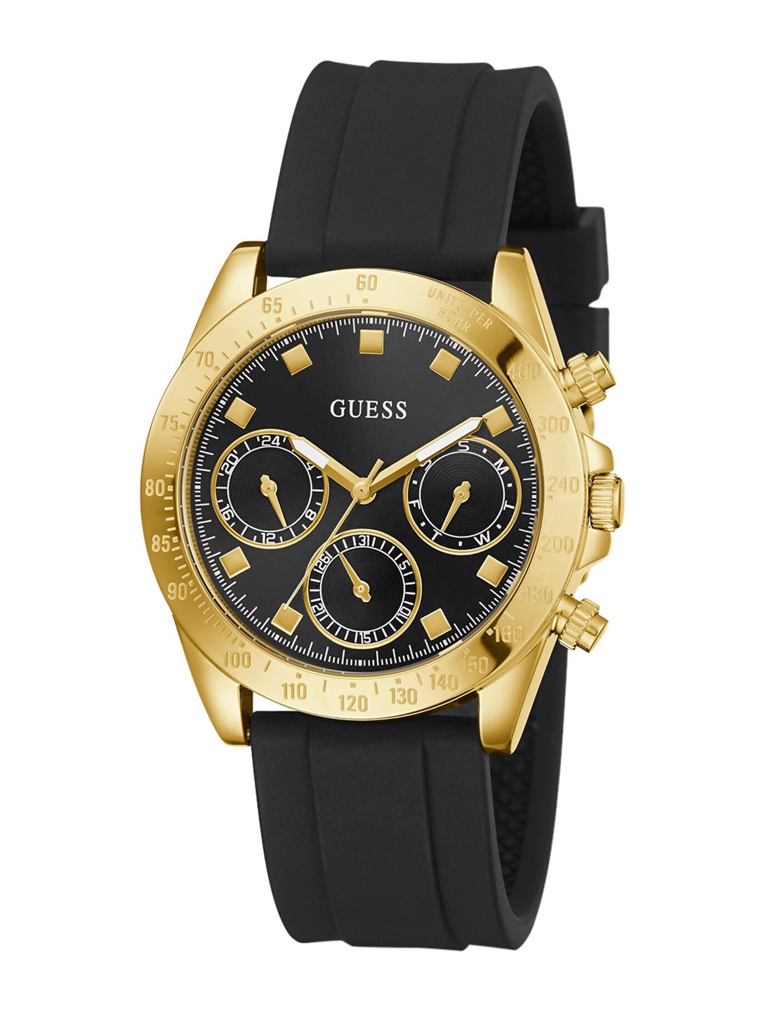 GUESS Women Black Dial & Black Straps Analogue Watch GW0315L1 Price in India