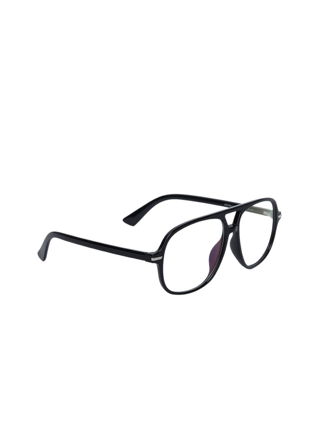 Peter Jones Eyewear Unisex Black Solid Price in India