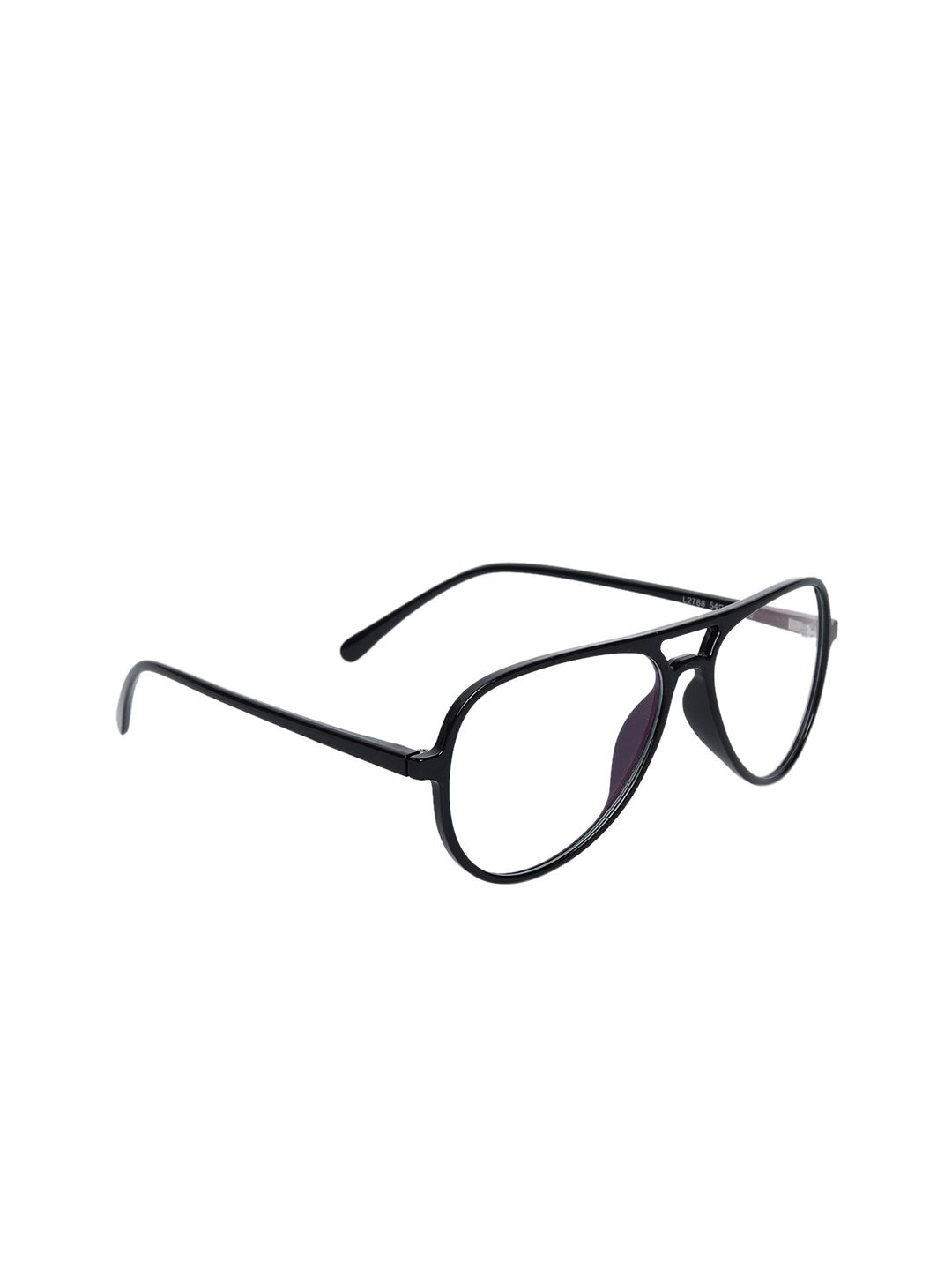 Peter Jones Eyewear Unisex Black Full Rim Aviator Frames A_2788B Price in India