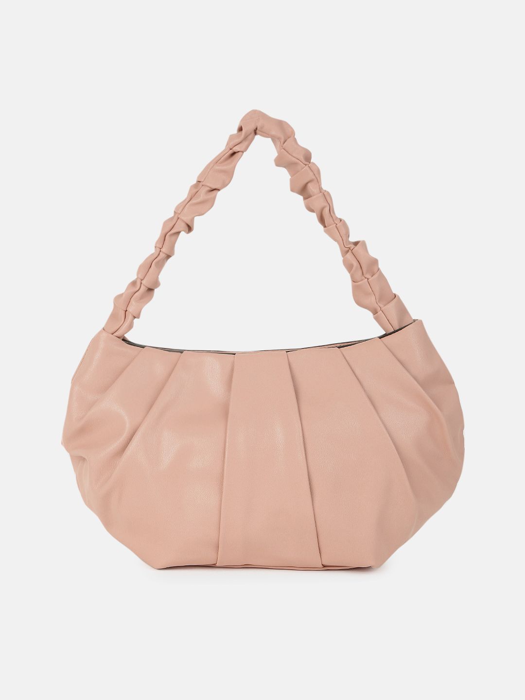 DressBerry Pink PU Structured Handheld Bag Price in India