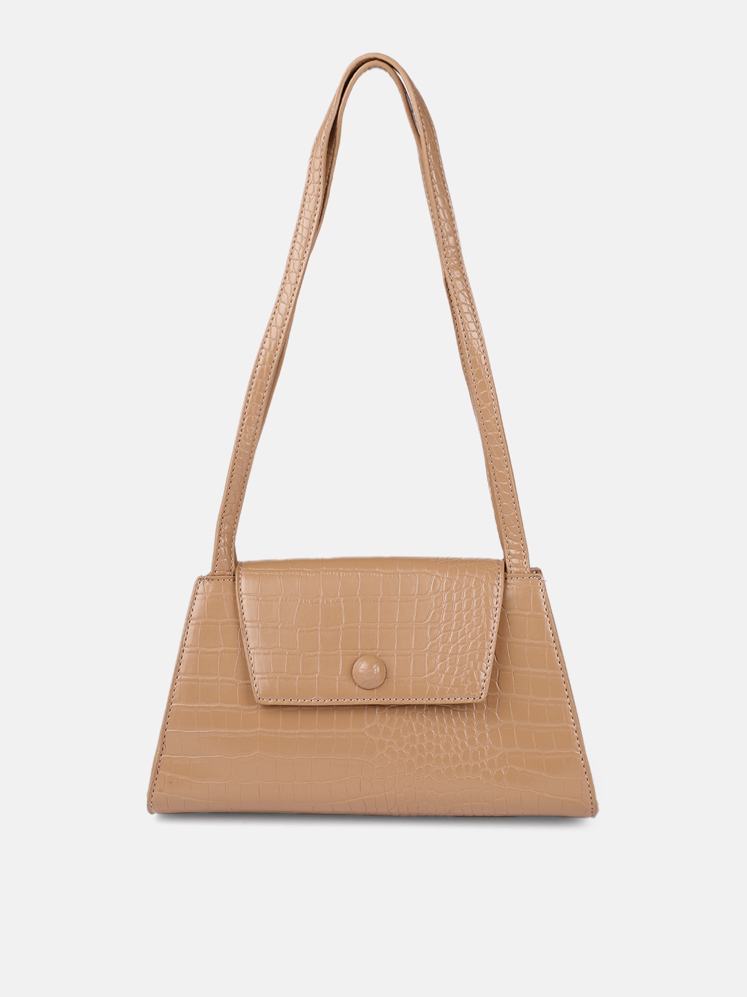 Mast & Harbour Brown Textured Sling Bag Price in India